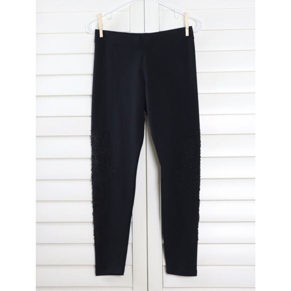 BRAZILROXX Brazil Roxx NWT $159 Hand Beaded Floral Leggings Pants Size Medium - Picture 1 of 6